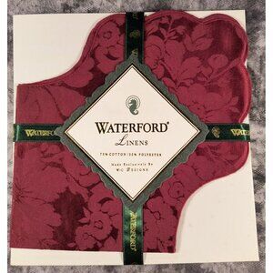 Waterford Linens Barons Court Ruby Bread Cover 70% Cotton 30% Polyester Elegant